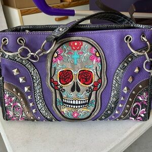 Sugar skull purse